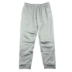 Nike Jogger Sweatpants Men's Large Gray‎ Therma Fit Workout Gym Swoosh Active